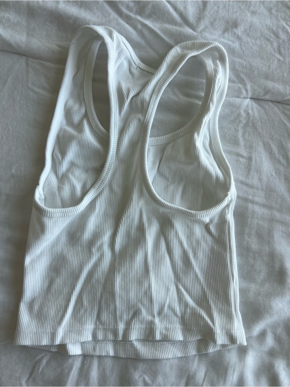 Forever 21 White Ribbed Racerback Tank - Picture 3 of 3